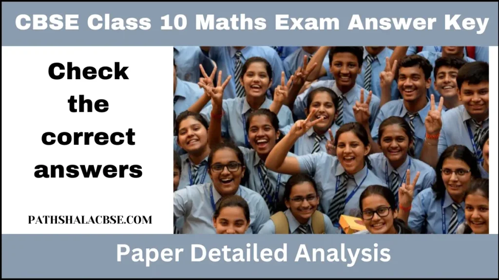 CBSE Class 10 Maths Exam Answer Key
