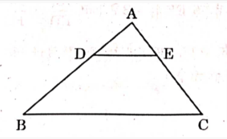 In the given figure, in A ABC, DE  BC. If AD = 2.4 cm, DB = 4 cm and AE = 2 cm, then the length of AC is